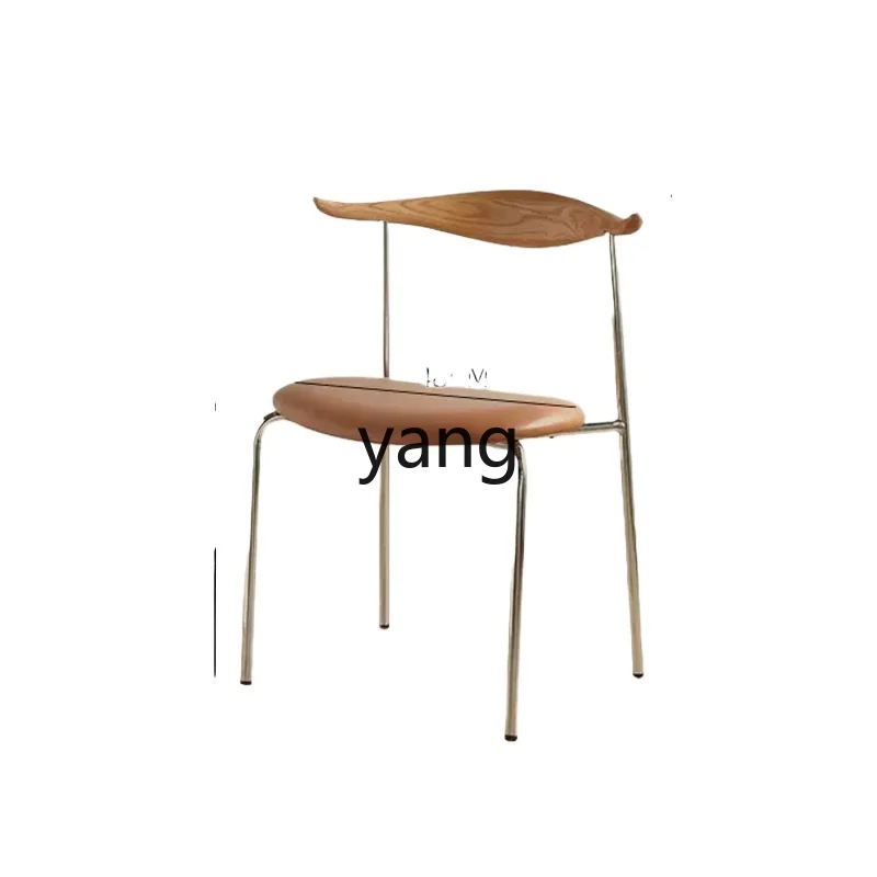 

CX Household Dining Table Armchair Iron Modern Minimalist Designer Restaurant Stool