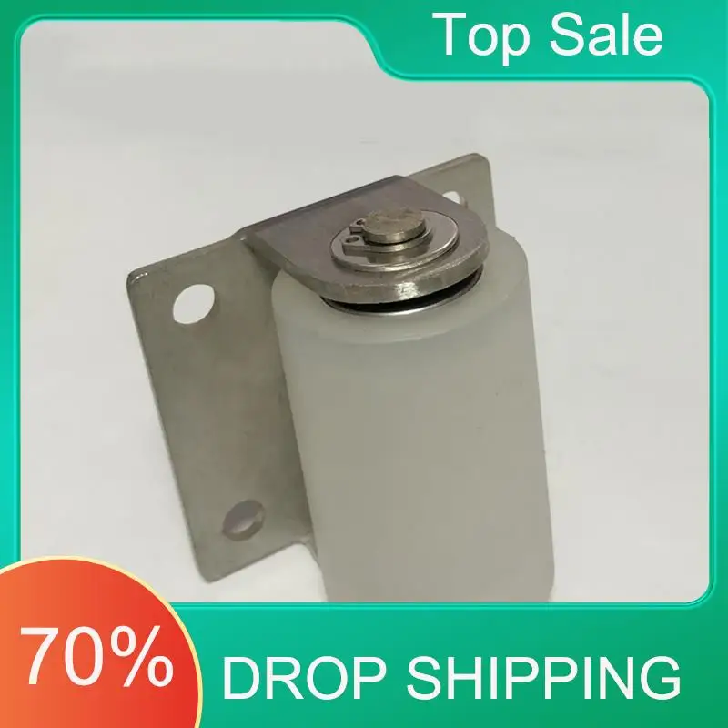 Acessórios de hardware para móveis superiores at03, 1 suporte de aço inoxidável, polia de nylon, rolamento silencioso, push-pull, rolo de cabeça de porta de chuveiro