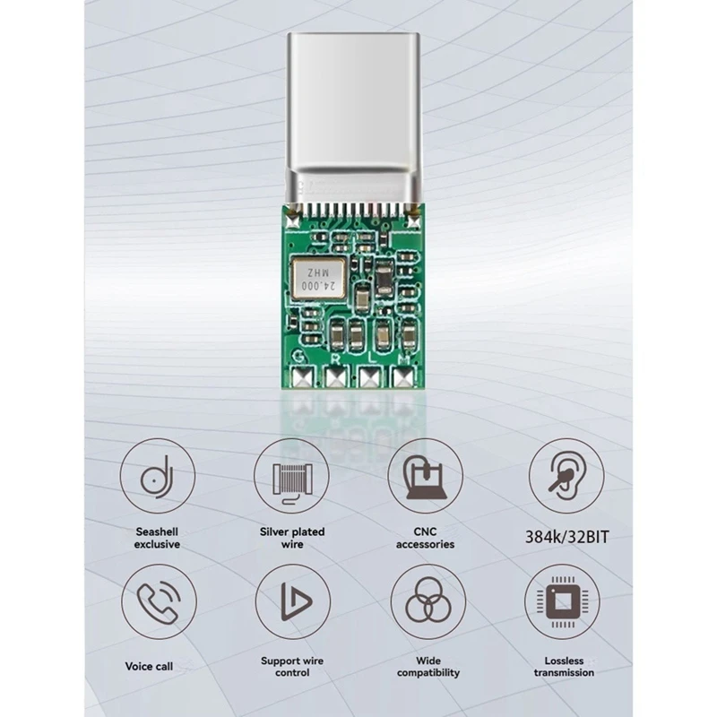 ALC5686 USB نوع C سماعات أذن DAC سماعة أمبير مع مخرج 3.5 ملم Snr124db PCM 32Bit/384Khz لنافذة أندرويد