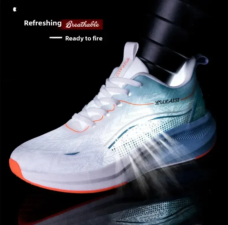 

Сверхлегкие амортизирующие кроссовки для мужчин с ледяной сеткой, дышащие и повседневные кроссовки с противоскользящей мягкой подошвой без запаха