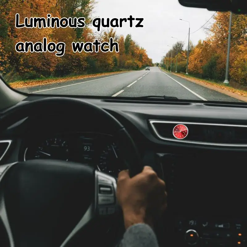 Auto Armaturen brett Uhr leuchtende Auto Armaturen brett Uhr Quarz Auto Ersatz uhren kleine analoge Uhr klebrig für Fahrzeug