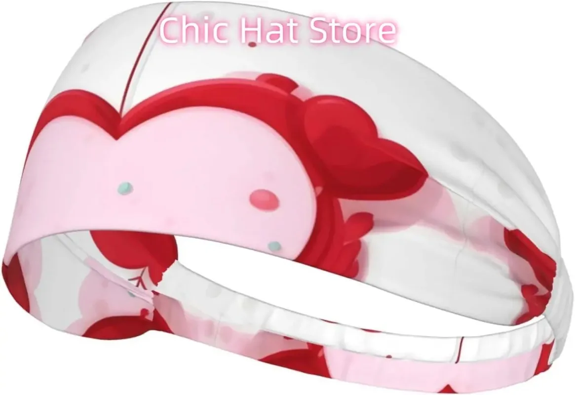 

Little Red Heart Elastic Exercise Headband, Fitness Exercise Yoga Cycling Headband, Outdoor Sports Elastic Sweat-Absorbing Headb