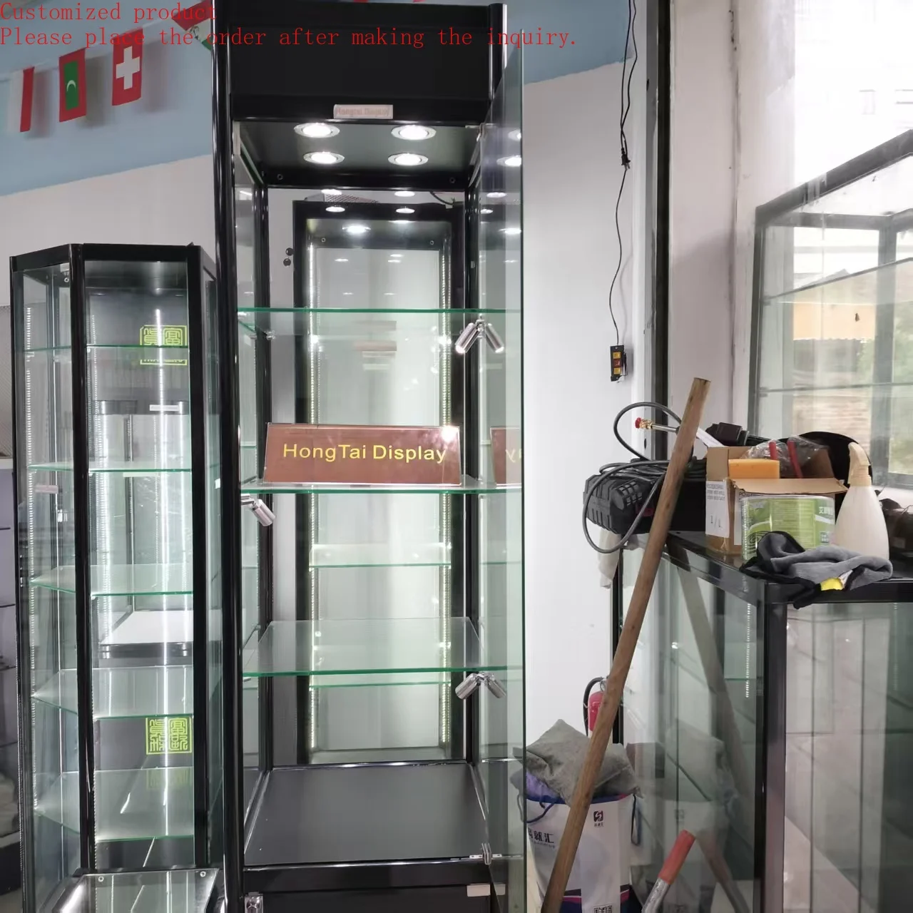 

Custom.Durable Display Racks Customize Model Store Fitting Mall Kiosk Latest Design for Tobacco Shop Display Furniture