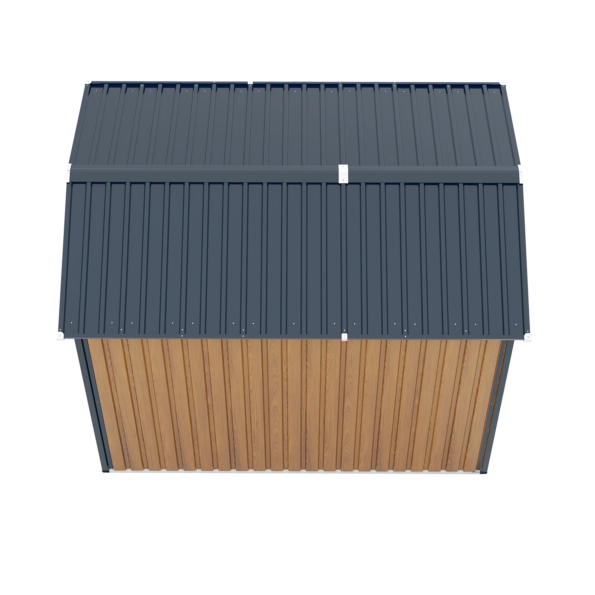 All-Season Metal Storage Shed with High Load-Bearing Structure, 4 Louver Vents, Clear Window & Stainless Steel Lock – Large Multi-Purpose Outdoor Tool Shed for Bike, Garden Equipment & BBQ Grill