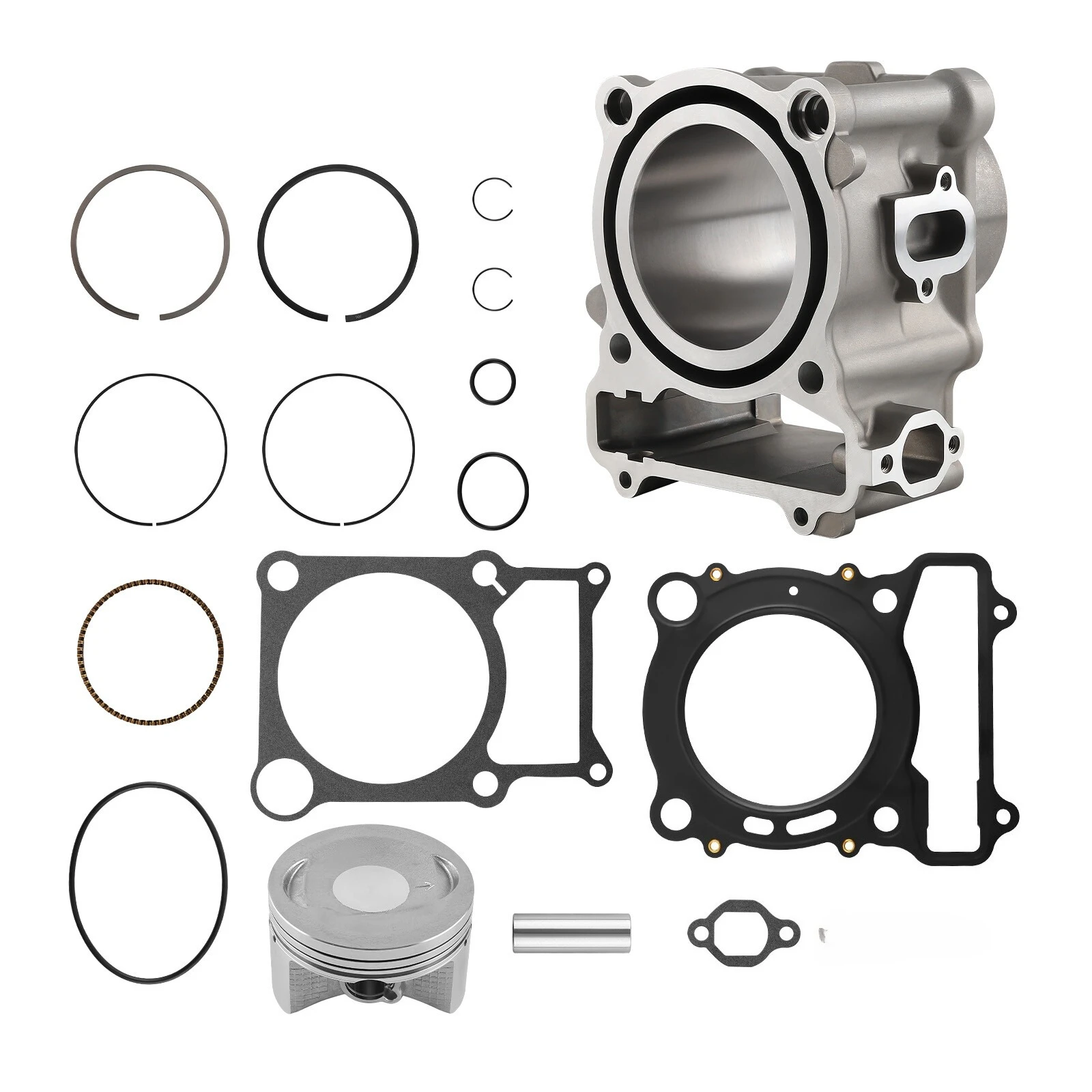 

Для Yamaha Kodiak Rhino Wolverine Grizzly 450 400 YFM450 YFM400 2003-2025 84,5 мм комплект прокладок поршня цилиндра двигателя мотоцикла