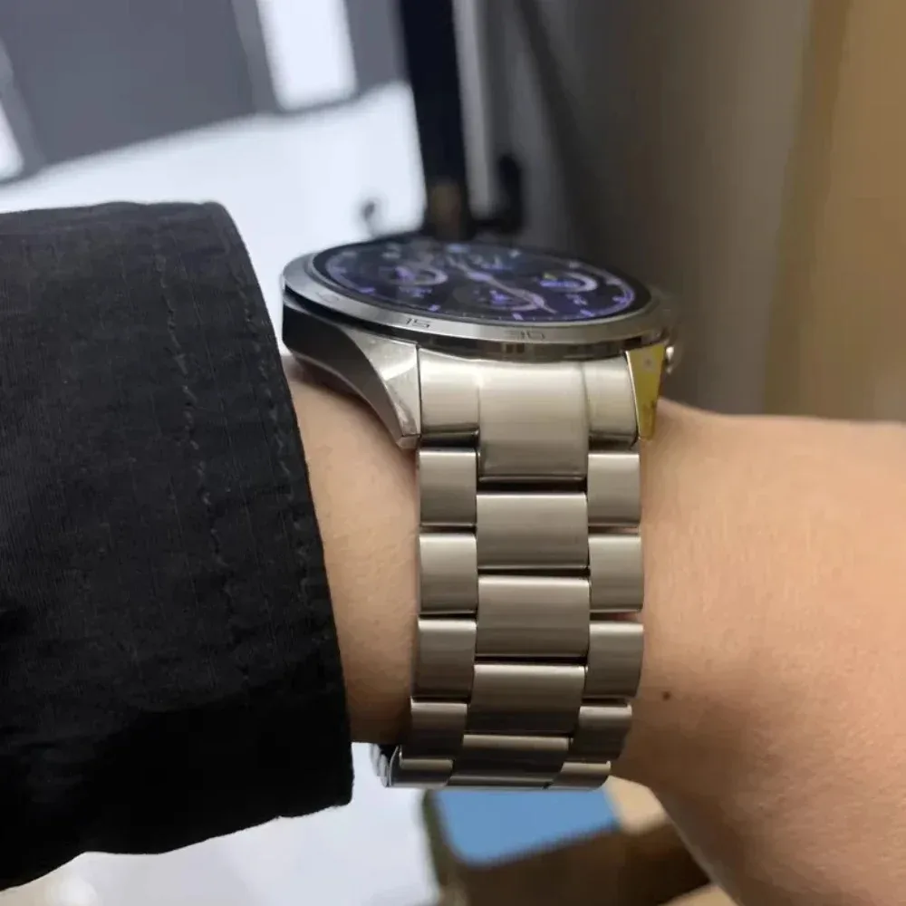 لا فجوة الواجهة الرسمية حزام معدني لساعة هواوي GT6 46 مللي متر الفاخرة الفولاذ المقاوم للصدأ حزام الساعات هواوي ساعة GT6-5-4 46 مللي متر حزام #6