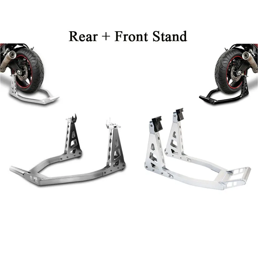 1 SET Aluminum Alloy Motorcycle Rear Wheel Stand & Front Support Frame Tire Repairing Tool