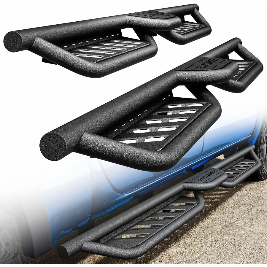 

TCR0110 Трехступенчатые беговые доски Custom Fit для Chevy Silverado и GMC Sierra 1500 Plus 2020-2026 гг. Chevy Silverado и 2019-2026 гг.