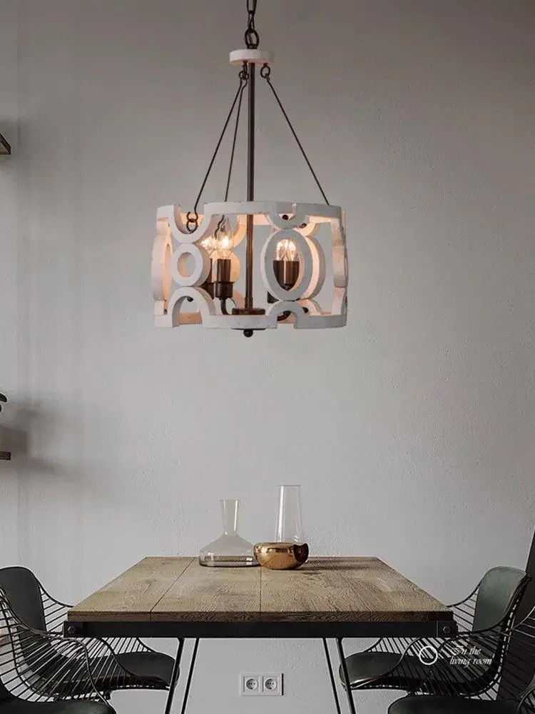 American Country Retro Pendant Light Simple Living Dining Room Lamp Rustic Decor for Bedroom Cafe Villa