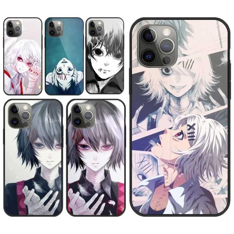 Tokyo Ghoul Juuzou Mobile Phone Case for iPhone 14 13 12 11 XS X 8 7 6 Plus Mini Pro Max SE 2022 PC Glass Phone Cover Funda