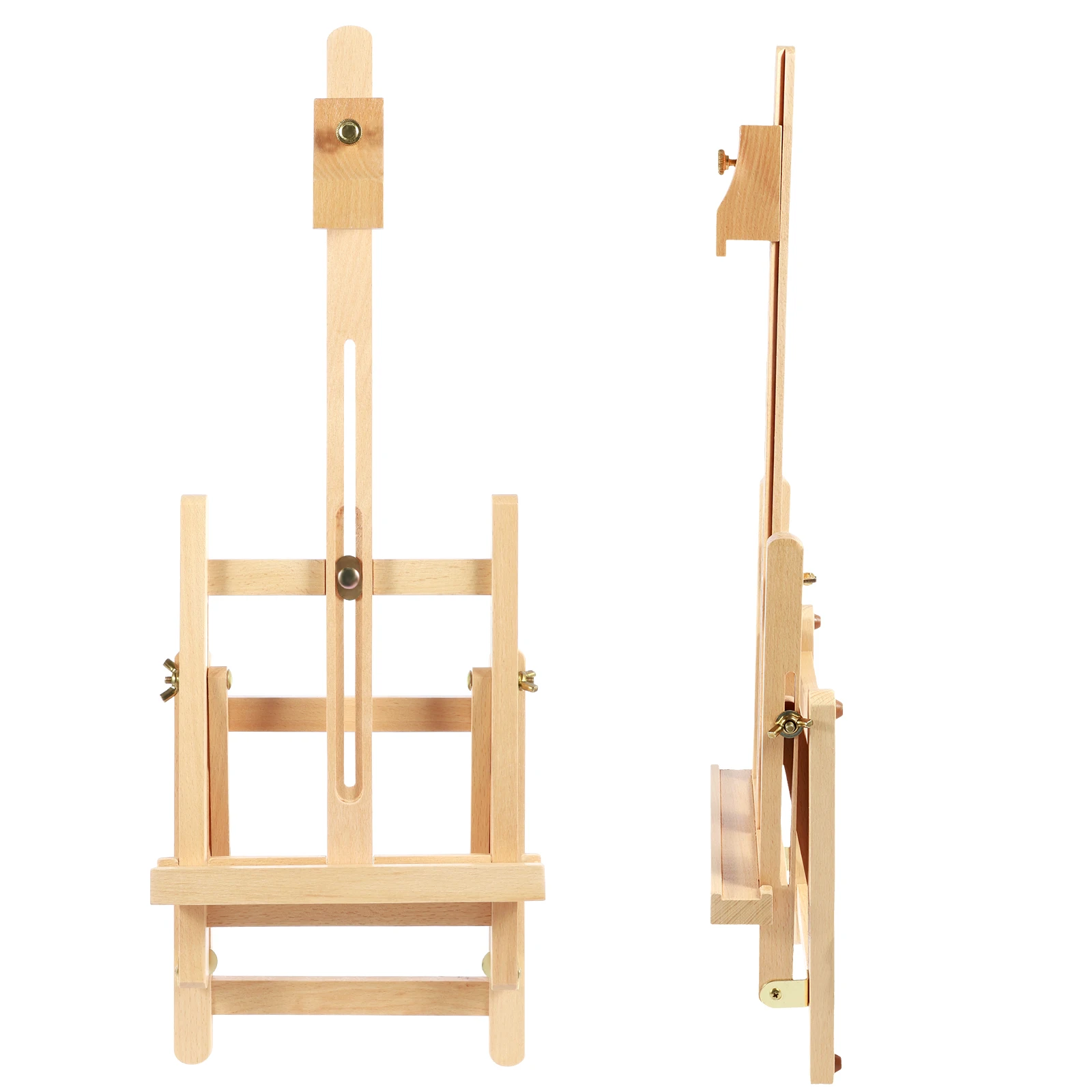 Desktop Art Easel Foldable Tabletop Easel Stand Height and Angle Adjustable Wooden Small Easel Portable Mini Desktop Easel for