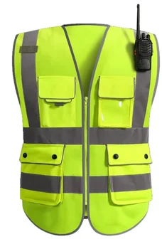 建設、複数のポケット、トラフィック、ライディングのための反射安全ベスト