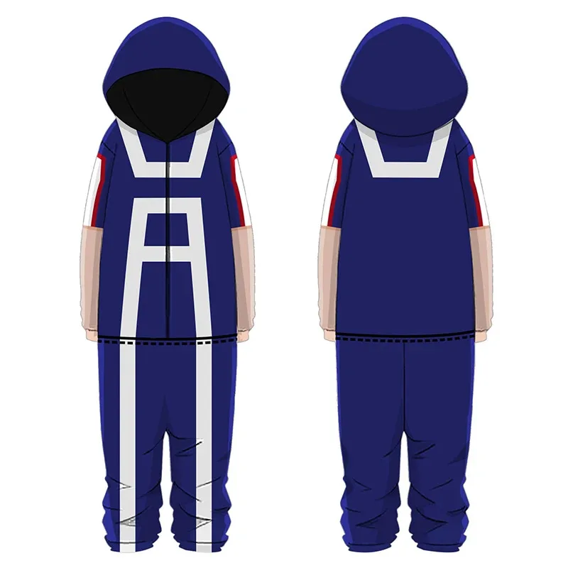 New ❤2025 My Hero Academia Izuku Midoriya Cosplay Costume Sleepwear Boys Hoodie Pants Pajamas Jumpsuit Outfit Halloween Su ☆ ☆ ☆