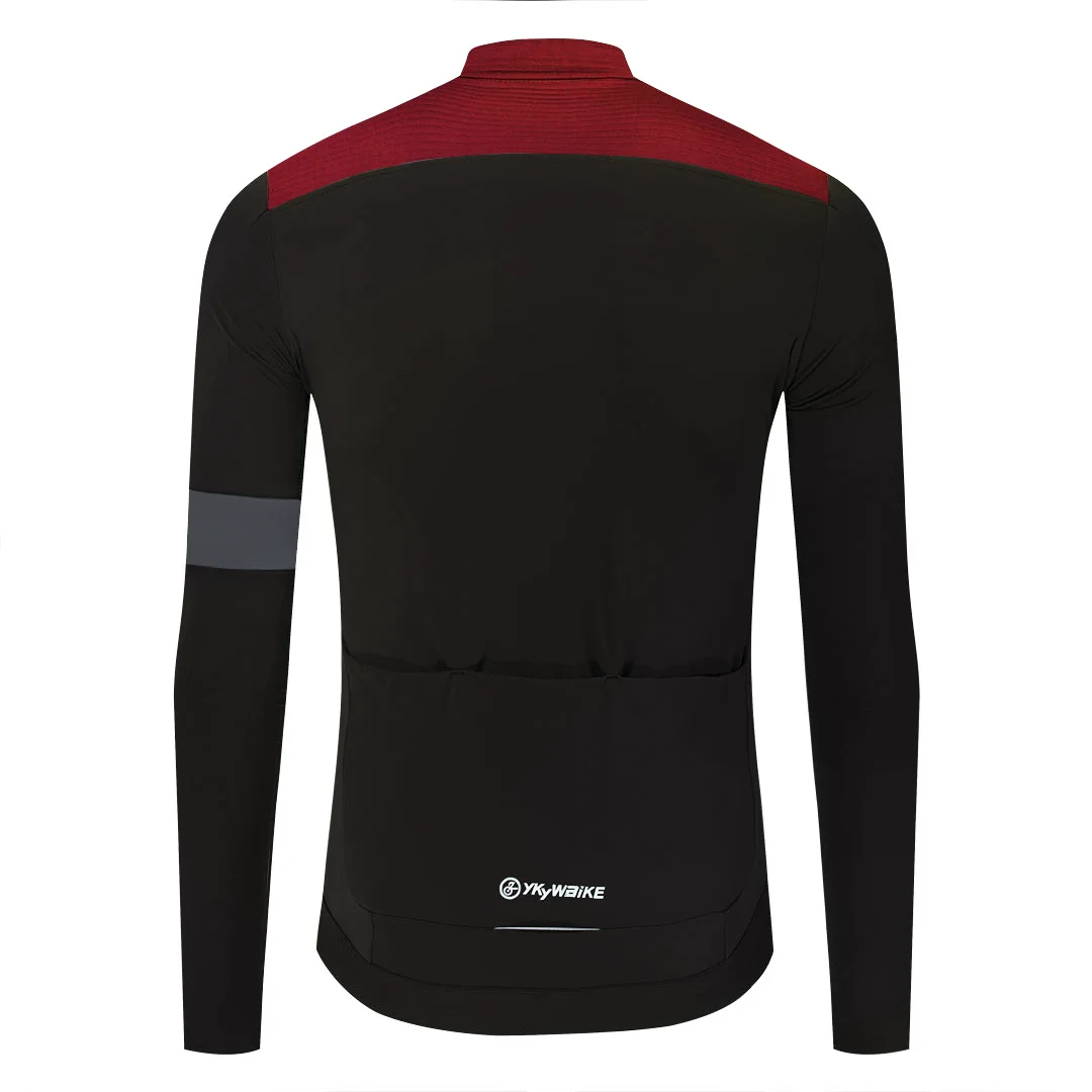 YKYW Winter Cycling Jersey Men\'s Pro Thermal Windproof Jacket Long Sleeve Mtb Bike Coat Bicycle Sports Clothing Windbreaker