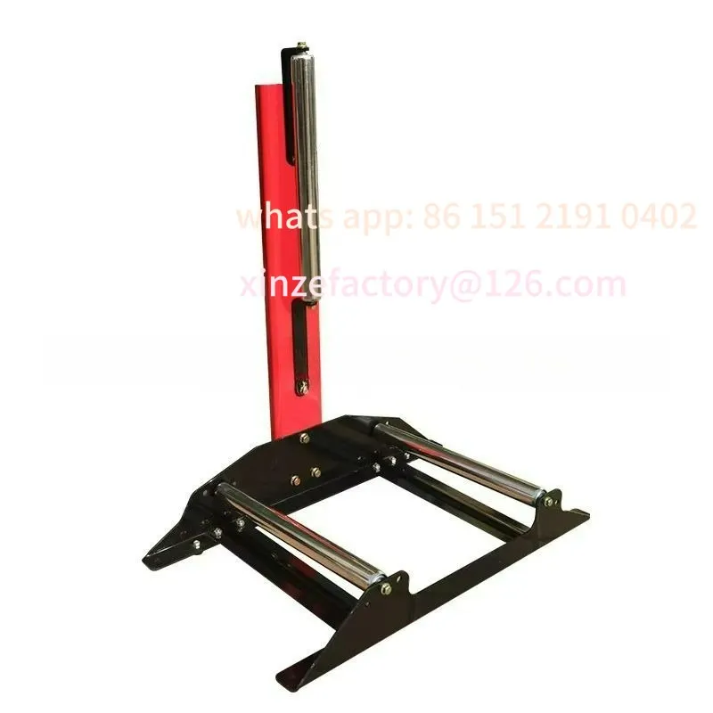 

Customizable car tire hub cleaning placement rack rotating rolling display tool repair tire bracket