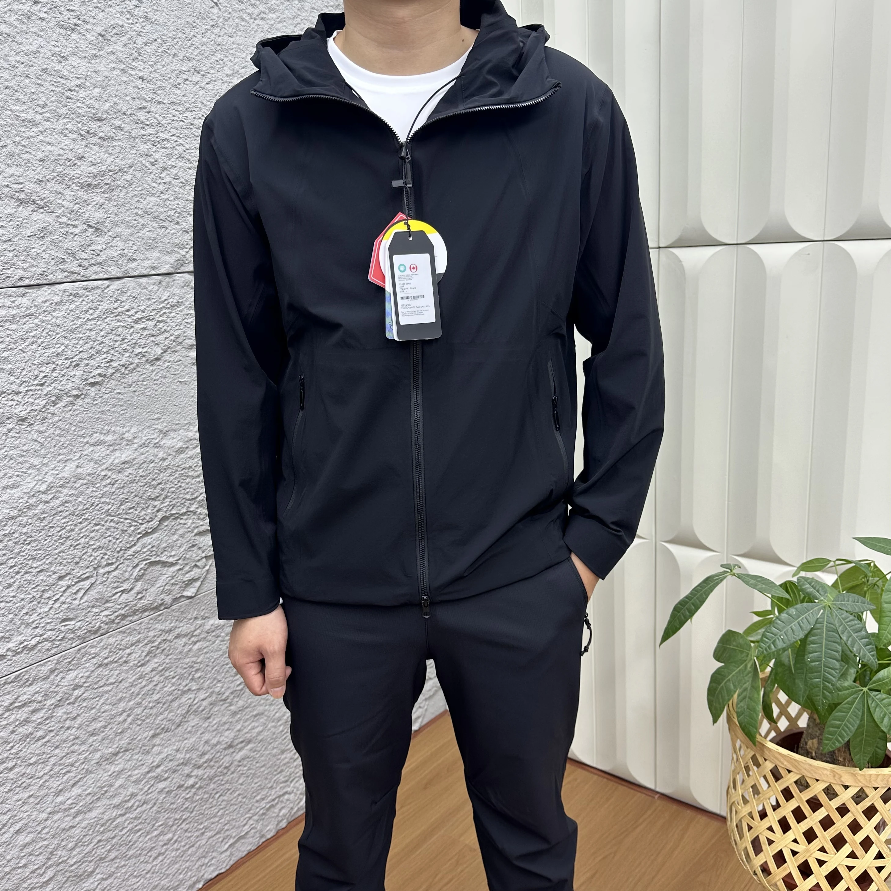 

Luxury Sl Sed 3D Tailored Men's Outdoor Windproof Waterproof Hooded Jaet Autumn Spring High Quali Polyester