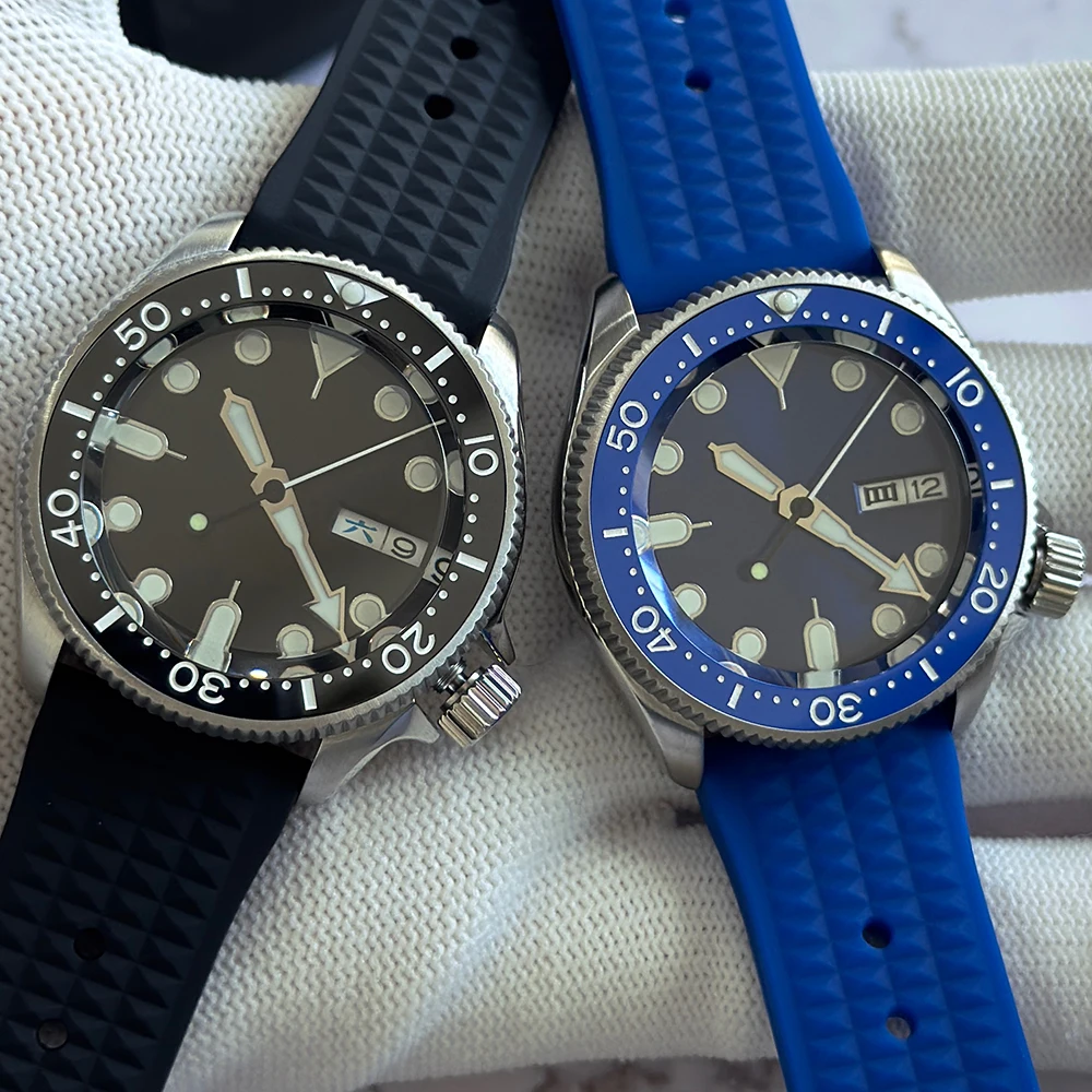 YEJIAOLAN 38 мм NH36 черный циферблат автоматические часы резиновый ремешок сапфировое стекло вращающийся безель для 3,8 винтовая заводная головка дата светящаяся SKX YEJIAOLAN 38 мм NH36 черный циферблат автоматические часы резиновый ремешок сапфировое стекло вращающийся безель для 3,8 винтовая заводная головка дата светящаяся SKX