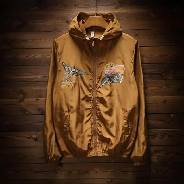 Ultra-Thin Summer Printed Outdoor Beachwear Men's Windbreaker Women's ort Jaet Pure White Lightweight Sports Coat