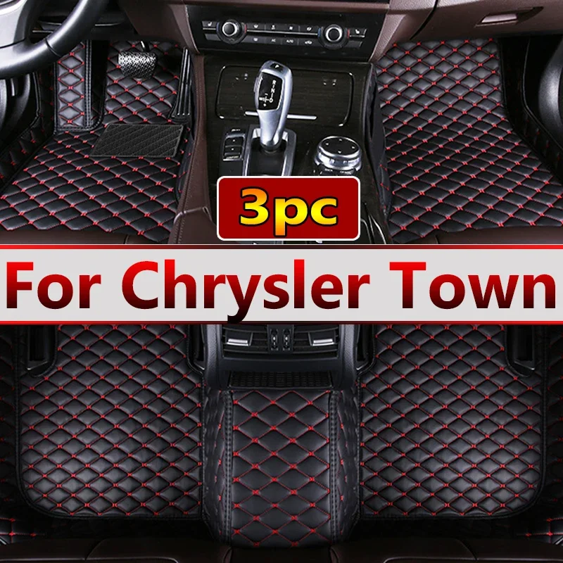 Car Floor Mat For Chrysler Town & Country 7 Seat 2013~2016 Waterproof Protection Pad Carro Rear Trunk Floor Mat Car Accessories