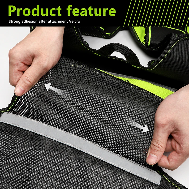 Workwear Allround-Werkzeugweste, Sicherheitsweste mit mehreren Taschen und Reißverschluss, robuste Werkzeugweste für Elektriker – Detail 8