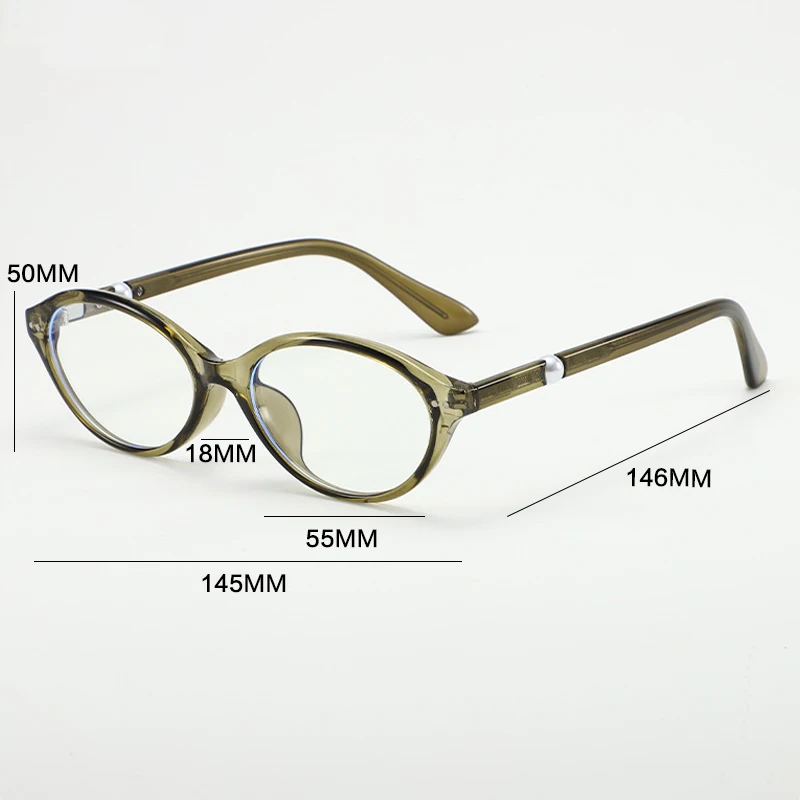 Occhiali da lettura alla moda da donna piccoli occhiali da vista rotondi fotocromatici anti luce blu montatura per occhiali progressivi per miopia