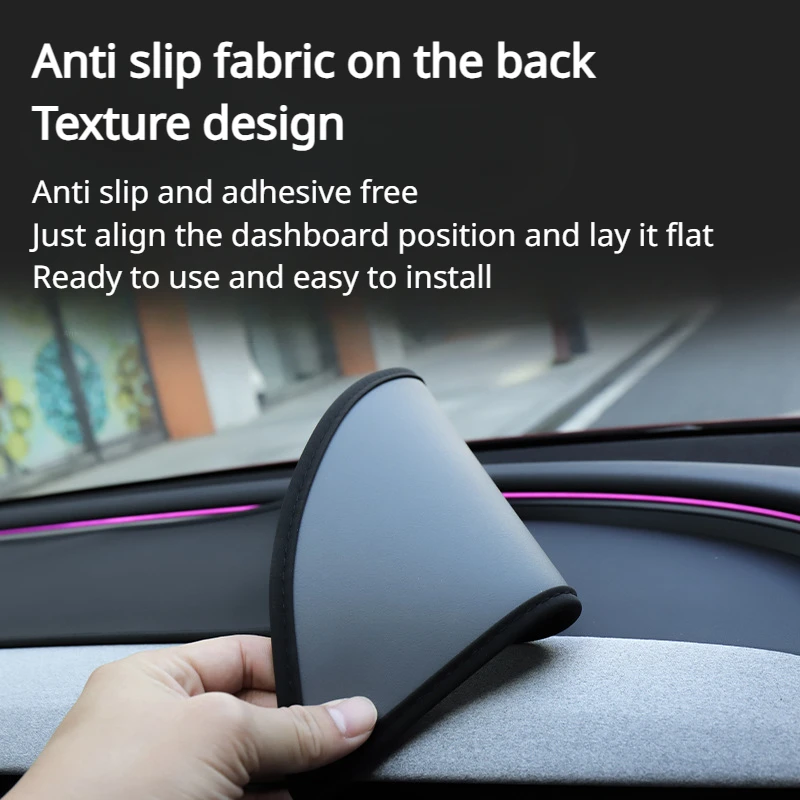 Light Proof Pad for Tesla Model 3  Highland 2024 Dashboard Mat Cover Heat Insulation Protective Pad Sunshade Mats Accessories