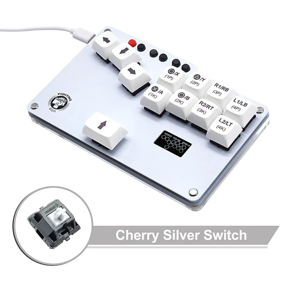 

Pico Gp2040 Board Versatile Mini Hitbox Fightstick Keyboard for /ps4/switch/mister/steam with Cherry Mx Switch A Game for Gamers