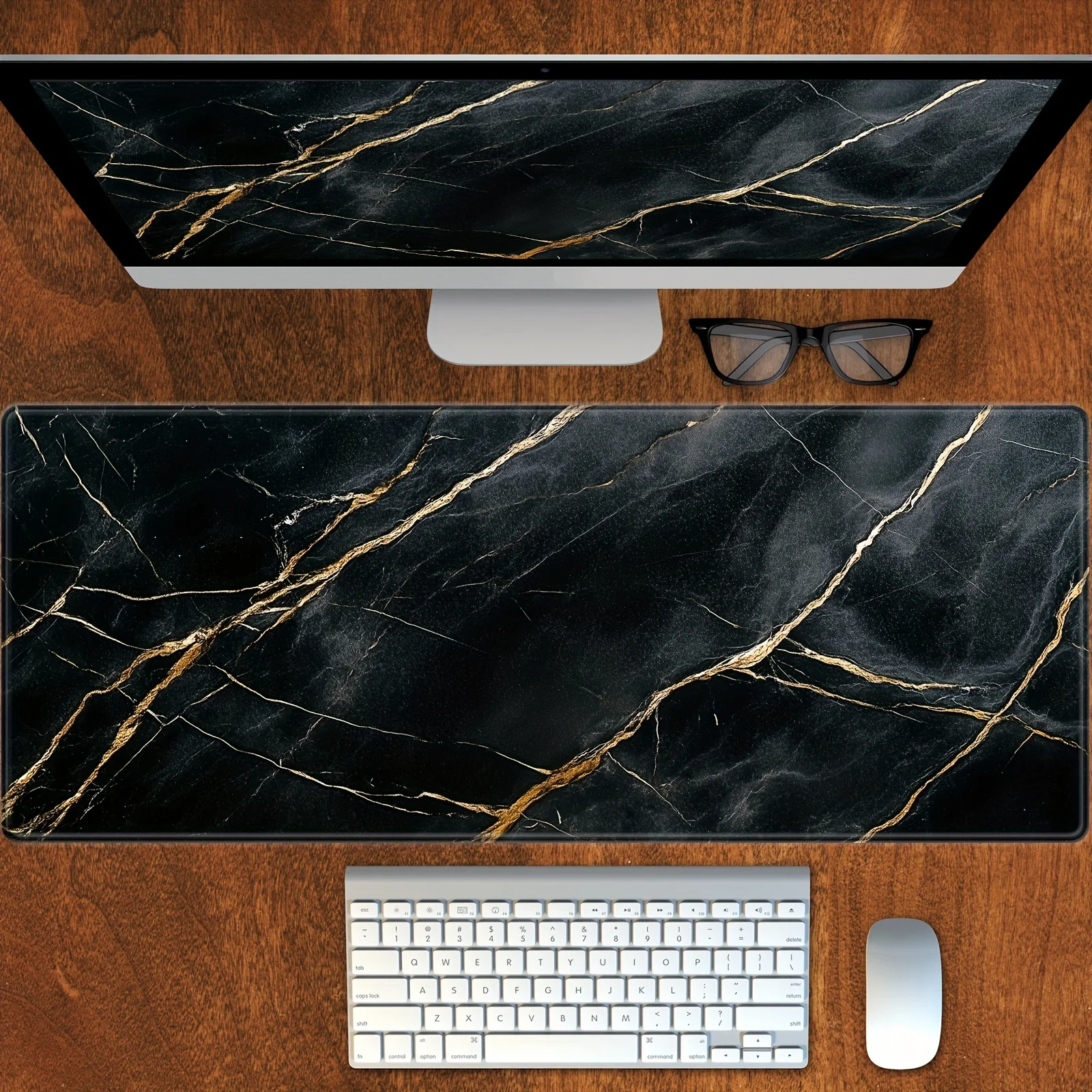 

Large Mouse Pad XXL 900x400MM Black marble stripe Desk Mat Modern Abstract Extended Mousepad Keyboard Mouse Mat Desk Accessories