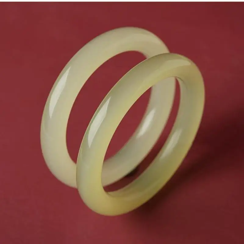 

Natural Nephrite Round Jade Bangle Women Healing Gemstone Fine Jewelry Genuine Chinese Hetian Jade Bangle Healing Stone Bracelet