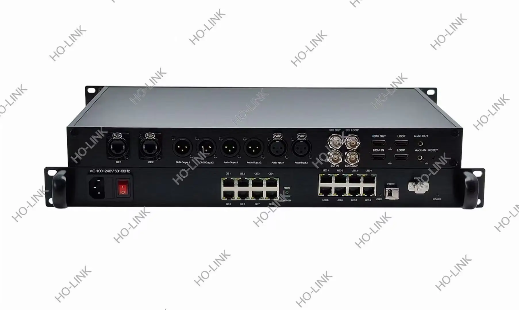HD/3G/12G SDI Fiber Optic Converter 4K Video/audio/ethernet Transmitter Receiver