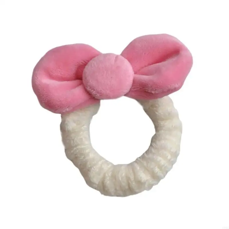 

195E милые заколки для волос, нескользящие женские украшения для волос, плюшевые бантики для волос, держатель для хвоста