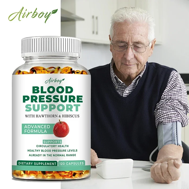 

Blood Pressure Support - Support Blood Flow, Digestive, Improve Heart and Vascular Health,Immune System - 120 Capsules ﻿