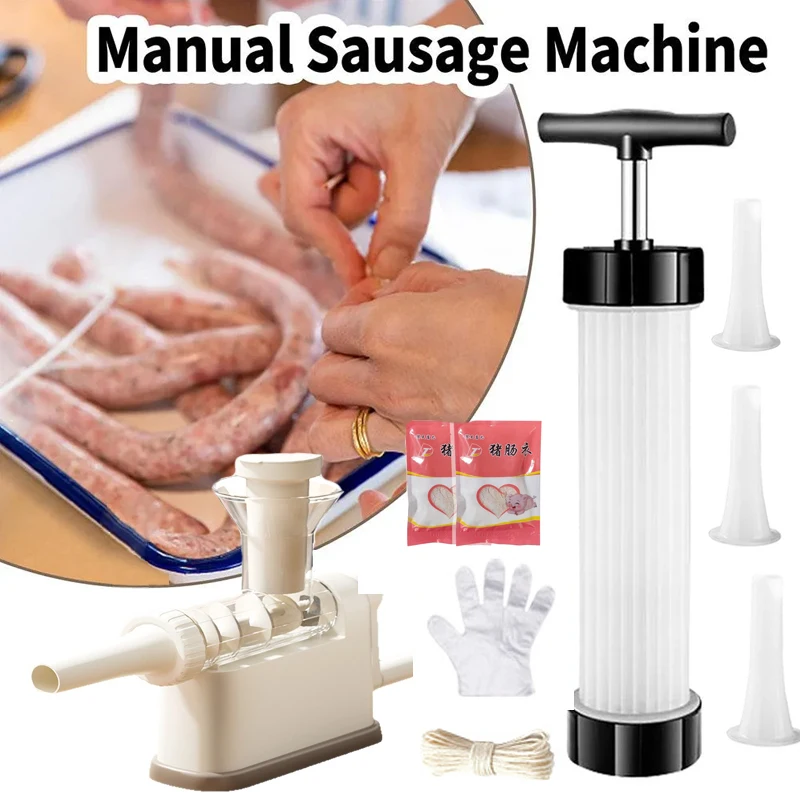 

Manual Sausage Stuffing Machine Homemade Sausages Stuffer Sausage Syringe Sausages Stuffer Gadgets Manual Meat Injector Tools