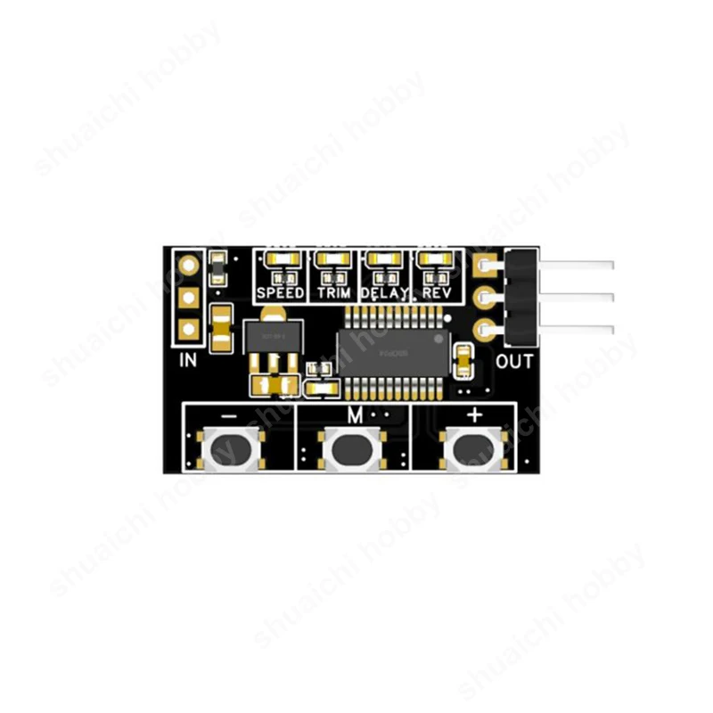 1 Stuks Servo Snelheid Aanpassing Vertraging Converter 3.6-16V 2/3 Versnelling Schakelaar Controle Signaal Conversiekaart Voor Rc Drone Multicopter