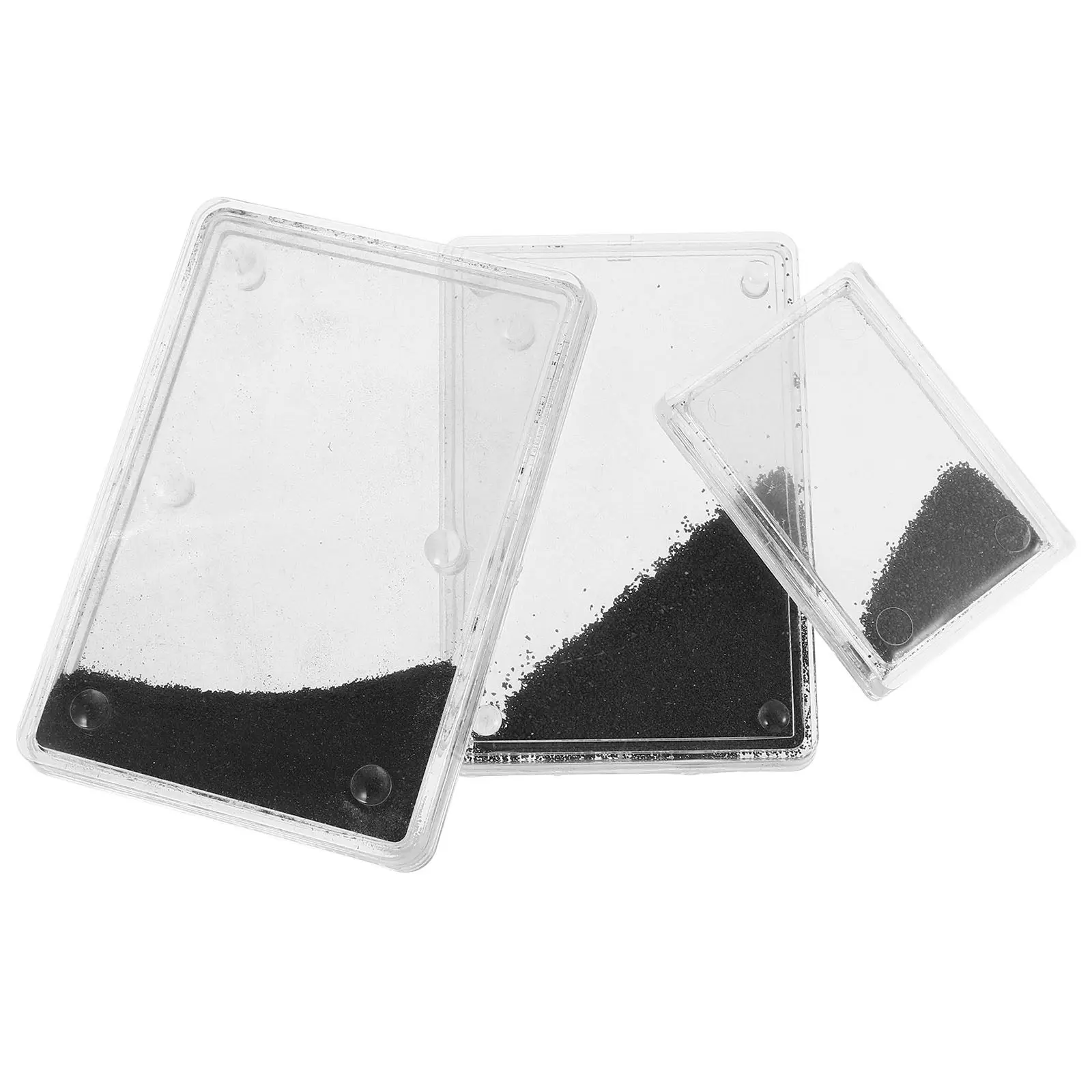 3Pcs Magnetic Field Demonstration Kit Iron Filing Science Kit Iron Powder Magnets for Physics Electromagnetism Teaching