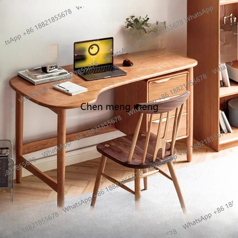 Drawer Wooden Office Desk Computer Storage Minimalist Shelves Office Desk Space Saving Standing Meuble Bureau Home Furniture