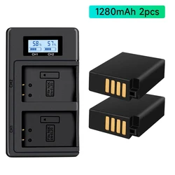 PALO EN-EL20 EN-EL20a EN EL20 Battery + LCD Smart Fast Charger For Nikon Coolpix P1000 P950 J1 J2 J3 AW1 DL24-500 Cinema Camera