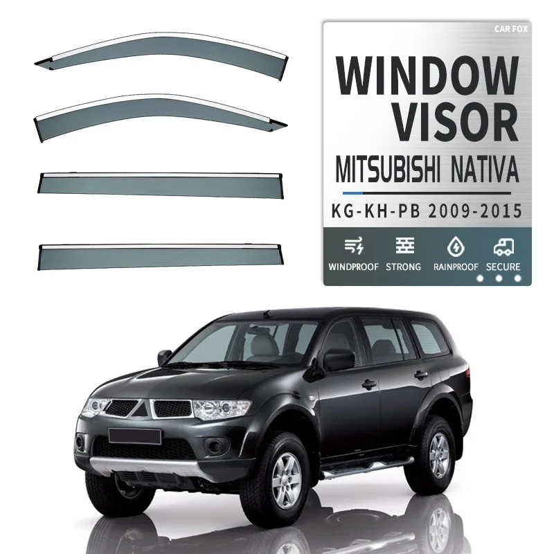 

For Mitsubishi Nativa 1996-2015 Car Window Visor Awning Shelters Windshield Side Window Rain Sun Shade Accessories Car Styling