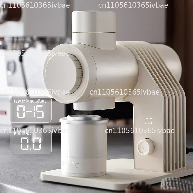 E6 Professional Coffee Grinder 64mm Titanium Coated Cutter Head Hand Brew Coffee Espresso Grinder