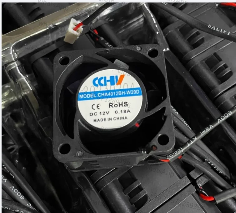 CHA4012BH-W20D DC 12V 0,18A 40x40x20mm Ventilador de resfriamento de servidor de 2 fios