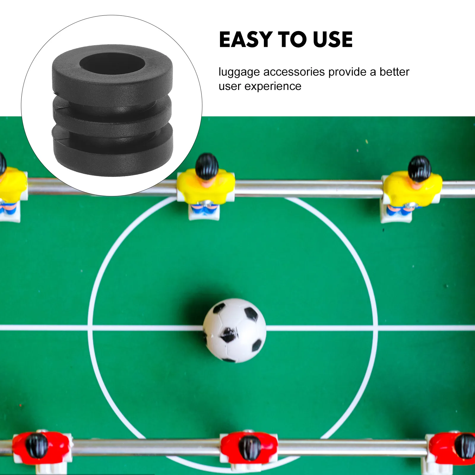 

16pcs Foosball Accessories Plastic Gaskets Replacement Parts for Table Football Machines Washers Bumper Pads