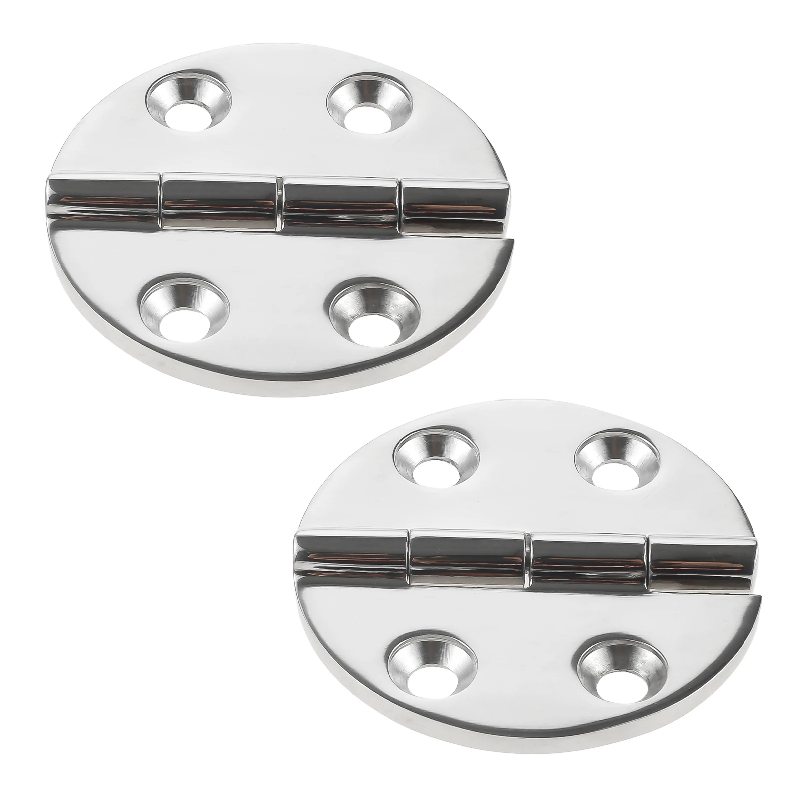 

2 шт. 64 мм сверхмощные круглые петли для морской лодки, 316 морские дверные петли из нержавеющей стали для винтового крепления M6, морские фурнитура для лодки