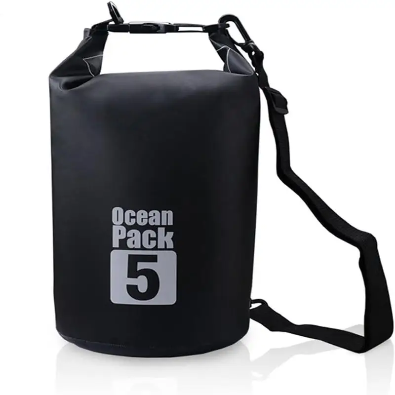Outdoor Swimming PVC Waterproof Bags Suitable For Diving Drifting With Single Shoulder Straps Swimming Waterproof Bucket Bag