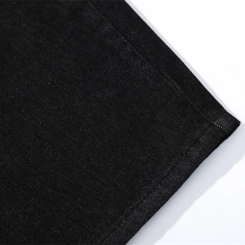 MWJLPWQ Black Loose Balloon Denim Jean Swirl Embroidery Waist Back Pocket High Waist Men Retro Street Casual Bottom Fit 16923