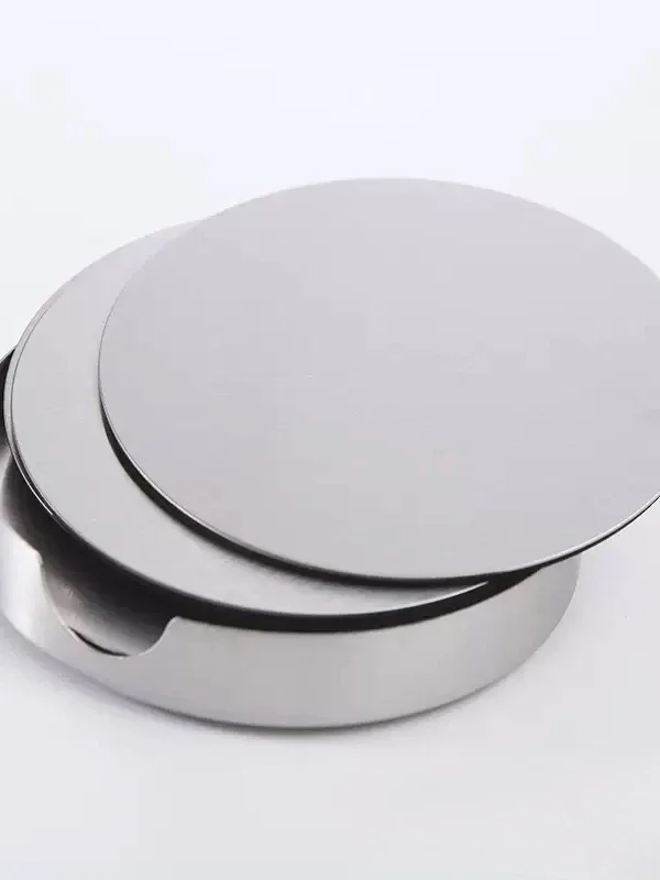 Ultra-Thin round Stainless Steel Heat Resistant Coaster Set of 6 for Restaurant Hotel Bar Non-Slip Dining Table Accessories