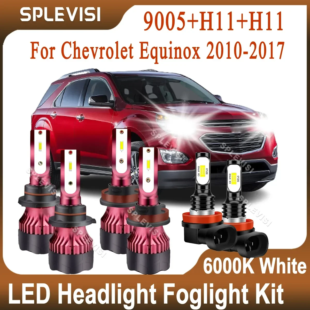 

Запасная деталь для Chevrolet Equinox 2010 2011 2012 2013 2014 2015 2016 2017 Hi H11 Low H11 Foglamp