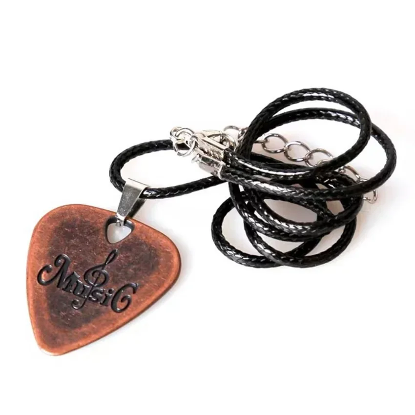 Necklace Style Metal Guitar Pick Metal Guitar Pick Thin Durable Professional Bass Ukelele Guitar Picks Guitar Accessories