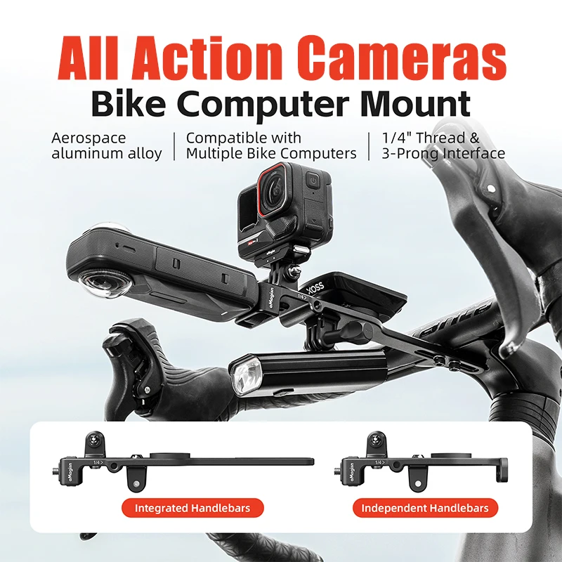 

Bike Computer Mount Universal Lightweight Integrated Bike Extension Stand For Dji GoPro Insta360 Camera Bicycle Accessories