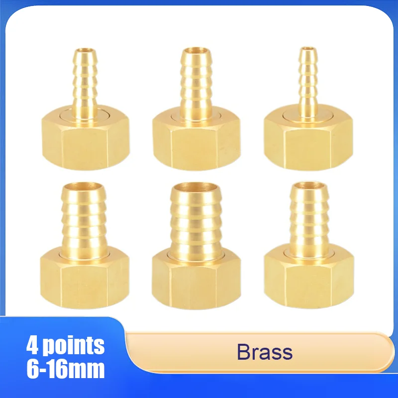 

Brass 4 points 6-16mm Female Thread Pagoda Head Swivel Joint Gas Nozzle Green Head Hose Fitting Direct Plug-in Fitting