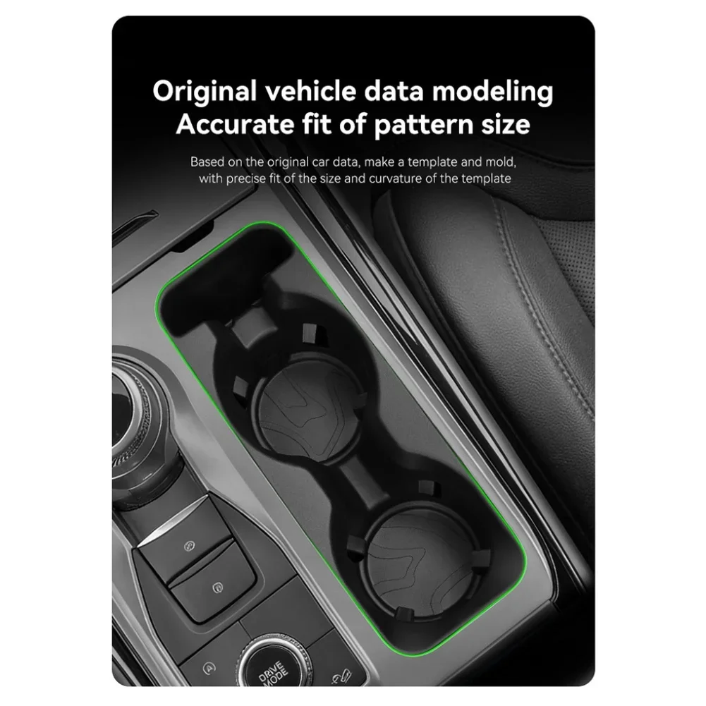 Silicone Insert for Center Console Cup Holder Compatible with For Ford For Explorer Models 2020 to 2024 Noise Dampening Design